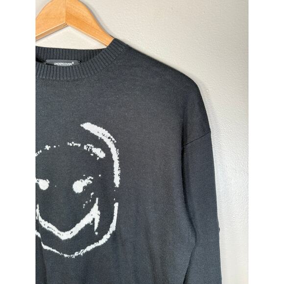 Undercover Jun Takahashi Smiley Vlads Crew Sweater size 3/L $350 - Picture 6 of 11